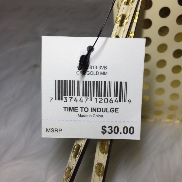 3/$21, Anne Klein Crean & Gold Wristlet, NWT - Picture 5 of 7